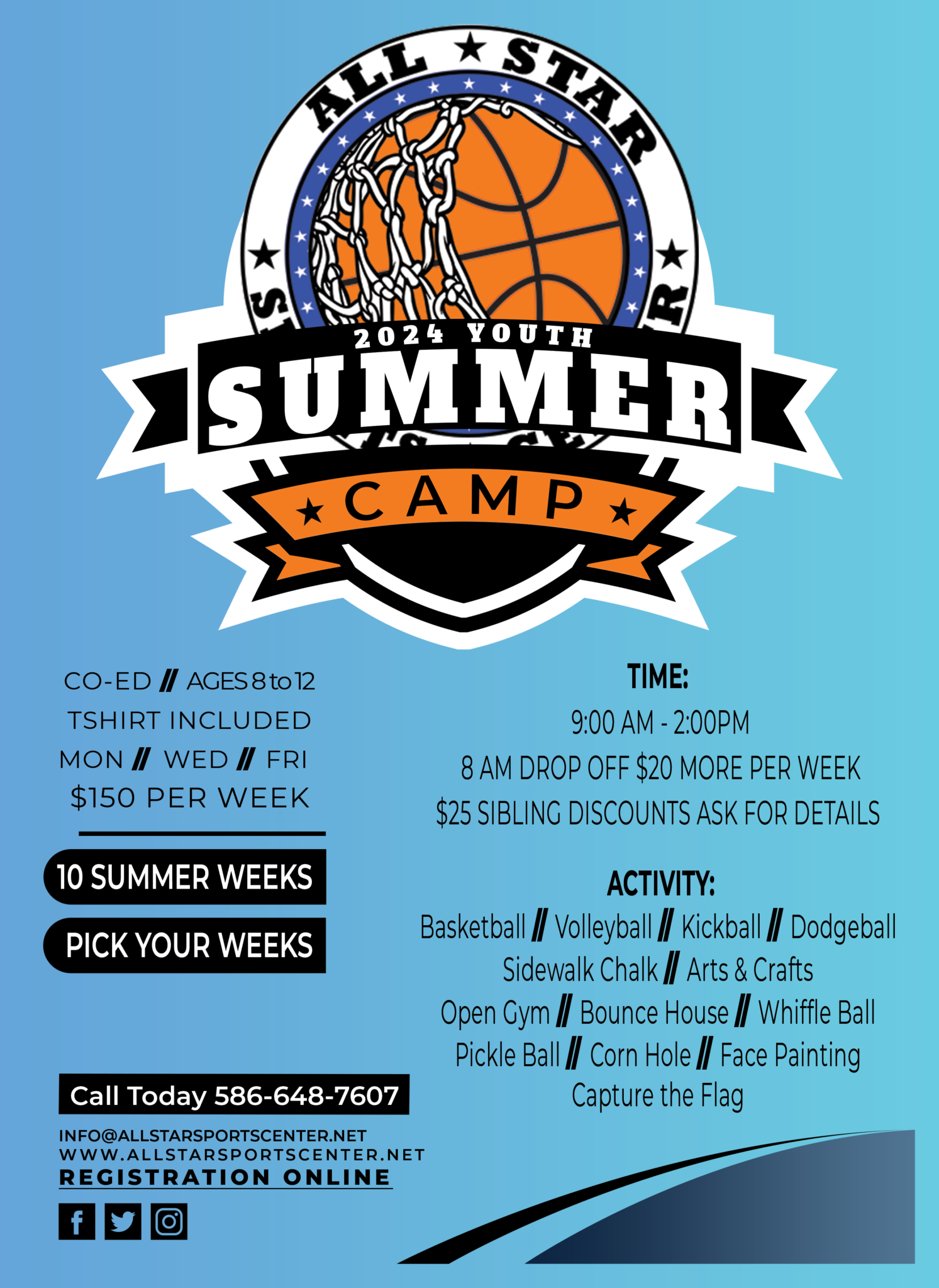 Summer Camp Program – ALL STAR SPORTS CENTER